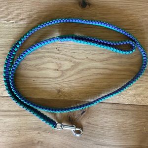 Lead Hand Braided Paracord  5ft Purple & Green